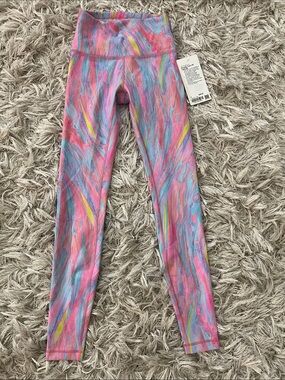 lululemon athletica Pink Marble Print High-Rise Leggings